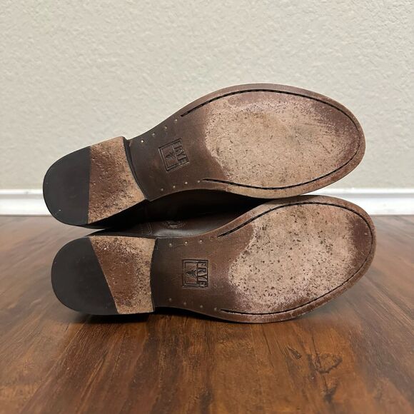 FRYE 77624 Melissa Riding Boots Biker Over-The-Knee in Espresso Leather - Picture 12 of 13